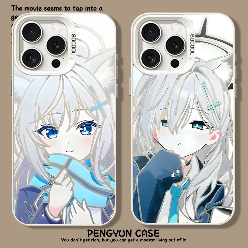 Cartoon Blue Archive Sunaōkami Shiroko Phone Case For Samsung Galaxy S26 S25 Edge S24 S23 S22 Plus Ultra FE A17 A07 A57 A37 A27