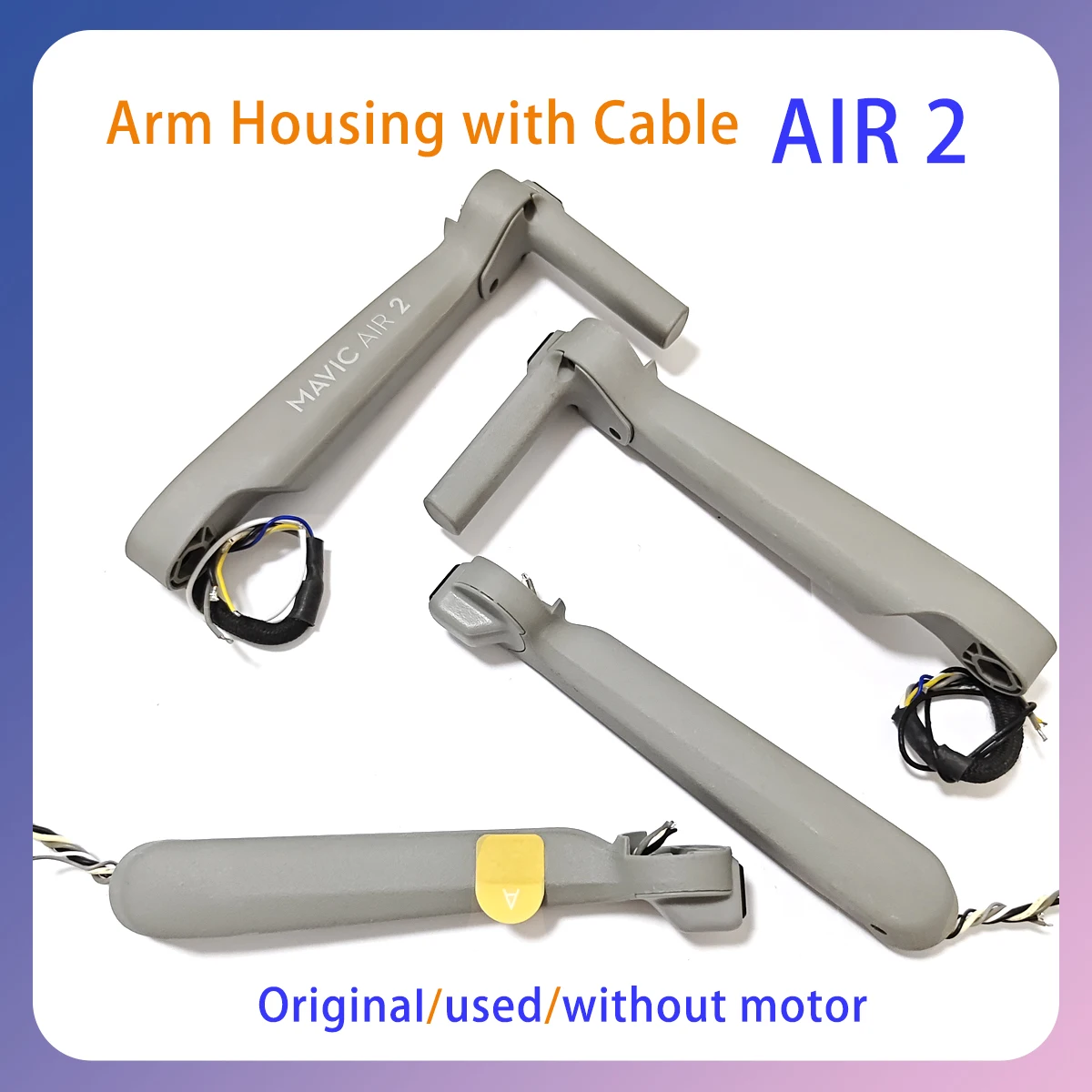 

Original Air2 arm shell with wire and unpowered motor smooth connection good condition suitable for DJI drone maintenance parts