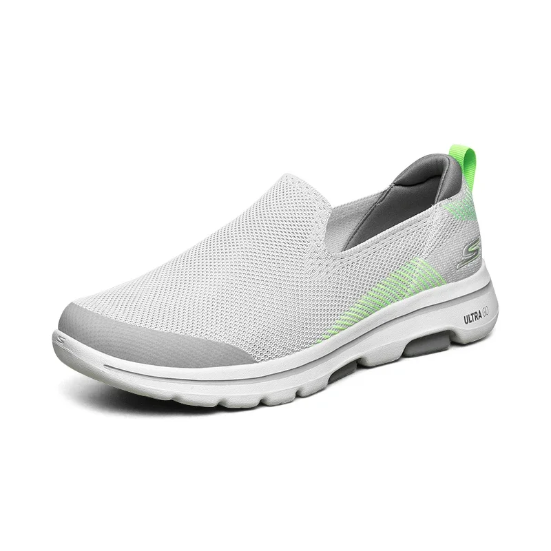 Skechers Shoes for Men GO WALK 5 Slip-on Walking Shoes Soft Comfortable Non-slip and Breathable Man Sneakers tenis masculino