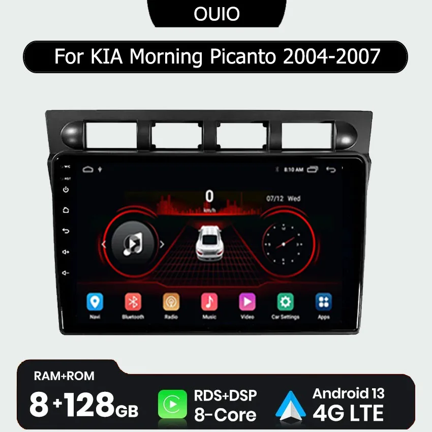 

Android 13 Radio For Kia Morning Picanto 2004 2005 2006 2007 Car stereo Multimedia Player Carplay Auto GPS navigation DSP 48EQ