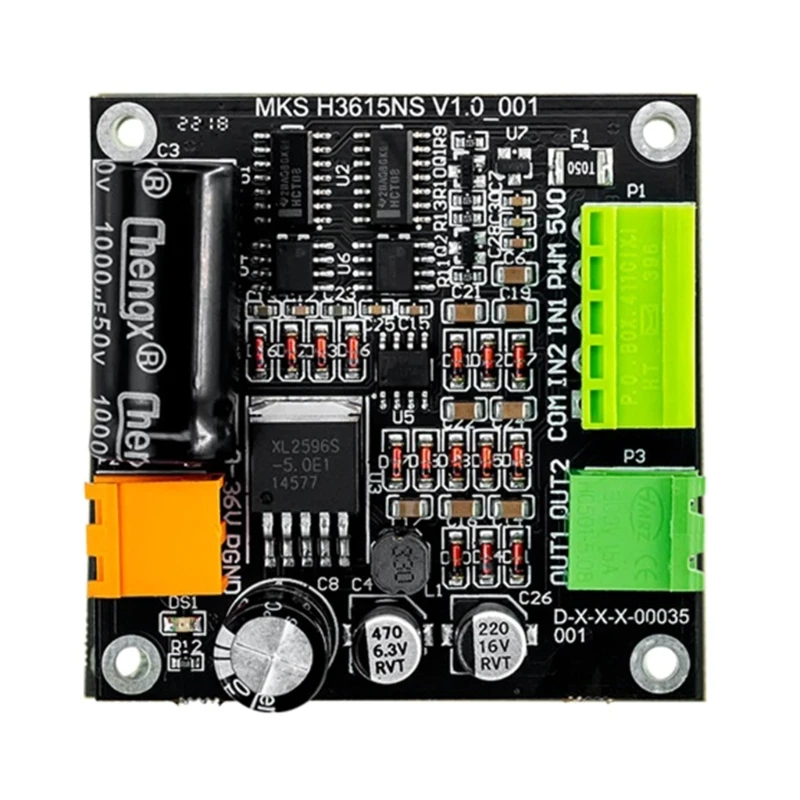 High Power PWM Control Single Motor Driver Module Speed Adjustment Regulator Expansion Board H3615NS 36V/15A 540W K1KF