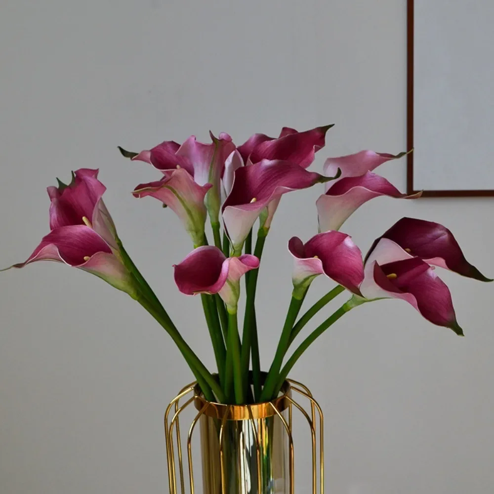 Simulated Fake Flower Home Decoration Medium Feel Calla Lily Living Room Dining Table Flower Arrangement Photography