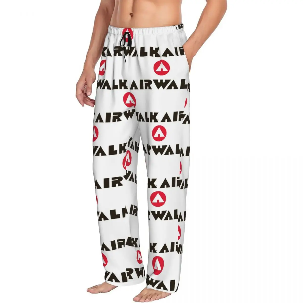 Custom Tattoo Old School Style Airwalk Men Pajama Pants Lounge Sleep Sleepwear Bottoms with Pockets