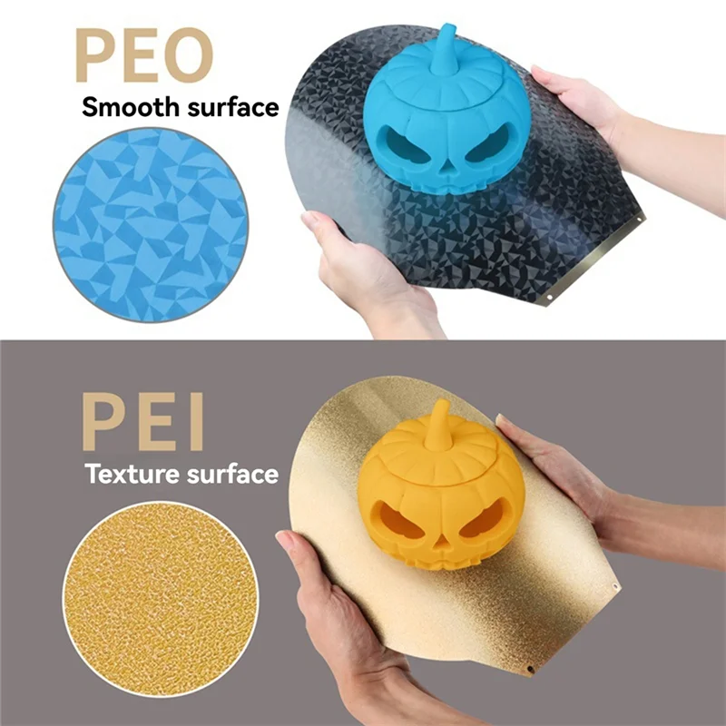 

New!!For Flsun V400 PEI Build Plate Round Textured PEI / Smooth PEO Magnetic Spring Steel Flex Bed PEO PEI Sheet With Base