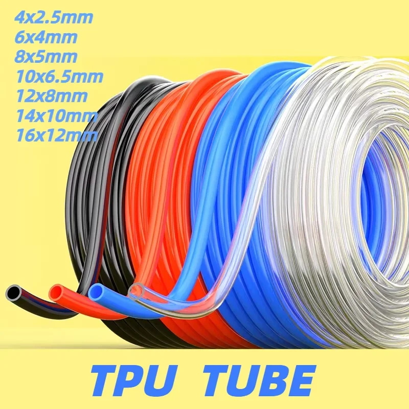 1M/2M/5M/10M/20M Polyurethane Pneumatic Hose | PU Air Compressor Tubing | High-Pressure Flexible Pipe Lines & Air Tubes