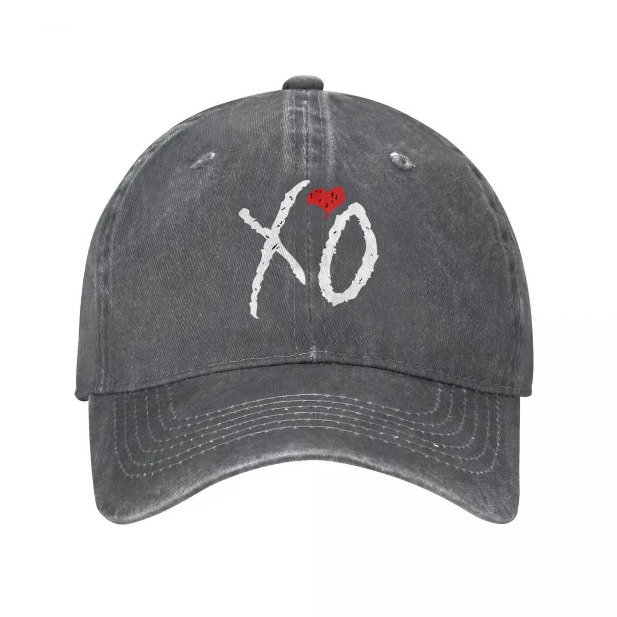 XO-Denim قبعة بيسبول مع قلب للنساء ، قبعة سائق شاحنة مخصصة ، قبعات ركض كلاسيكية ، بيع بالجملة ، ربيع