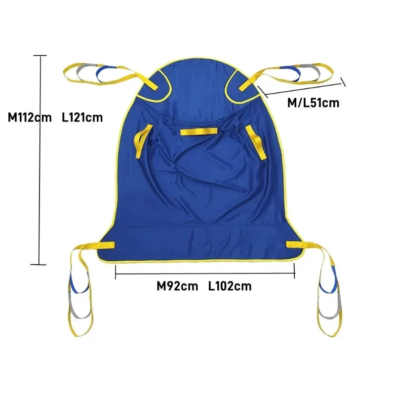 آلة تحويل حزام نقل المشي للمريض، حبال رفع متخصصة قابلة للتعديل، أشرطة مساعدة للتمريض لإعادة تأهيل المريض #6