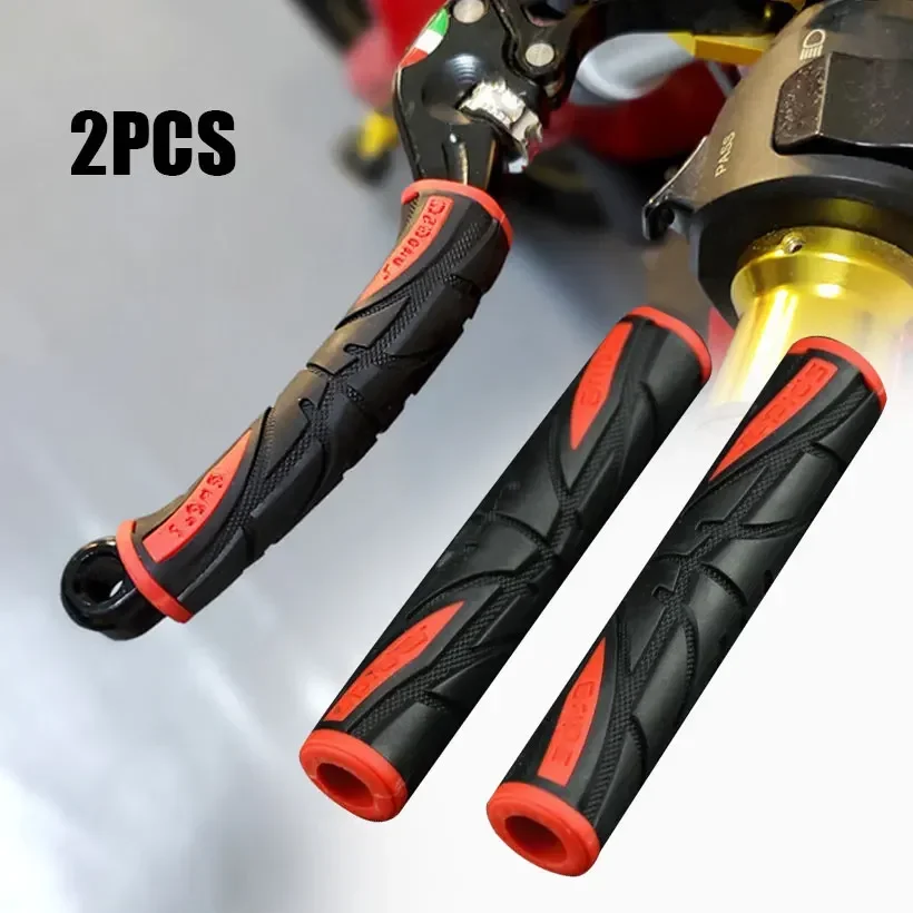 2PC Motorcycle Brake Soft Anti-Slip Durable Brake Handle Silicone Sleeve Motorcycle Handlebar Accessories Brake Handle Cover