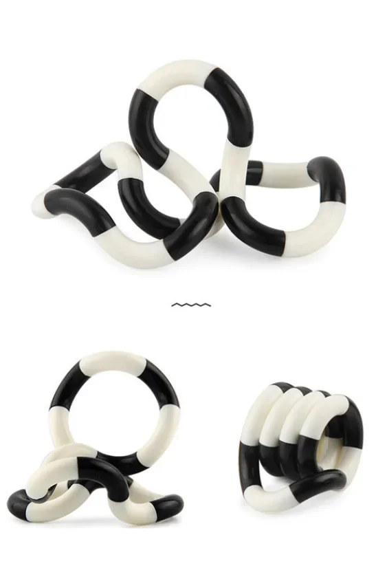 20PCS  Versatile Twist Music Toy Twist Loop Wrapping Stress Relieving Toy Unlocking Deformation Rope Versatile Ventilatory Toy