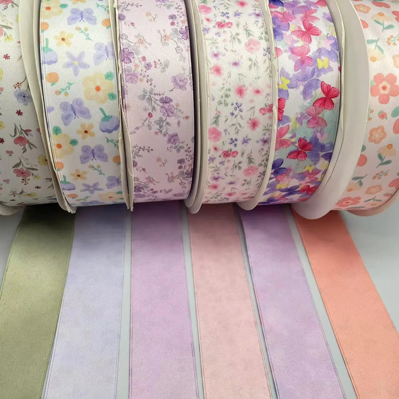 10 Yards 40mm double-sided AB face flower ribbon DIY handmade material Headwear for hair bows clothing shoesaccessories 2431701