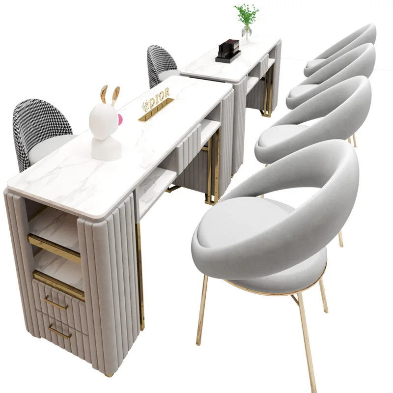 الحد الأدنى مانيكير طاولة الأظافر صالون تجميل معدات مكتب الأظافر المهنية Mesas Para Manicuristas صالون الأثاث