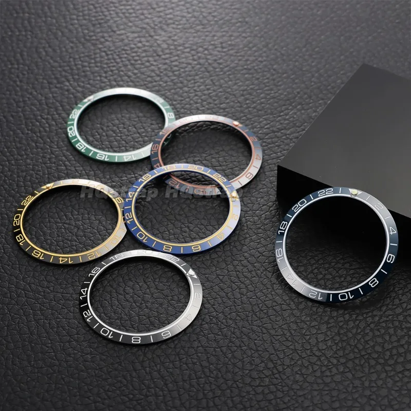 38mm*30.5mm Luminous Ceramic Bezel Insert for Dive Watch for GMT Scratch Resistant Ceramic Bezel Ring Replacement Watch Part