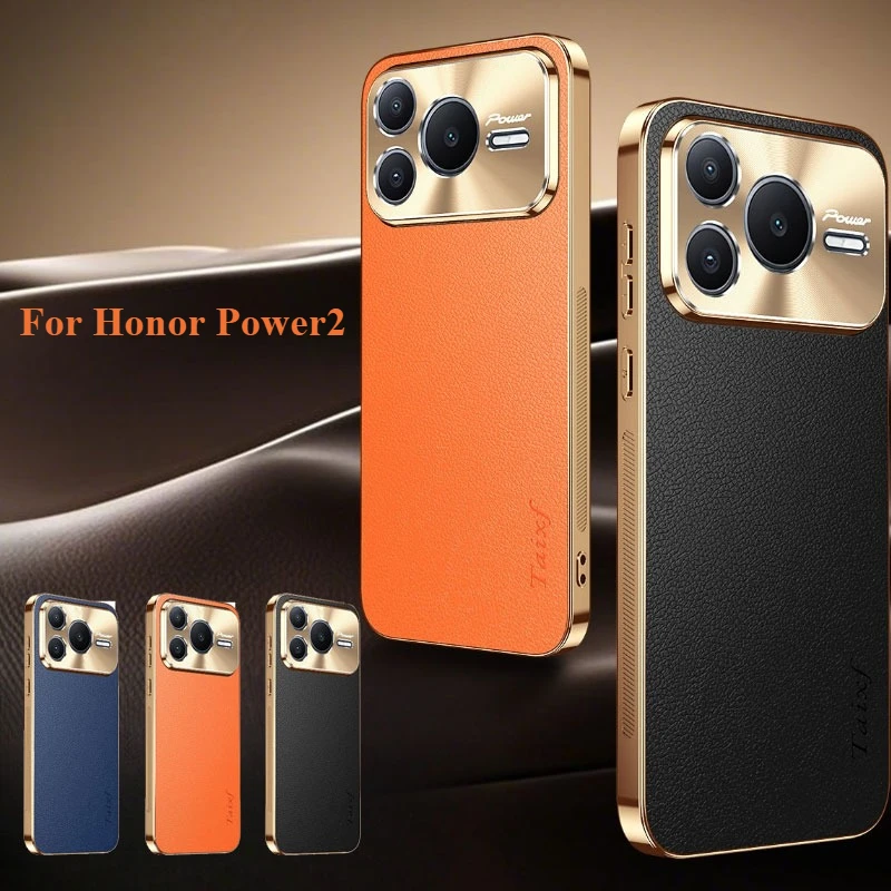 Чехол для Honor Power2, противоударный чехол из искусственной кожи с текстурой личи, противоударный чехол для Huawei Honor Power 2, защитные чехлы для объектива