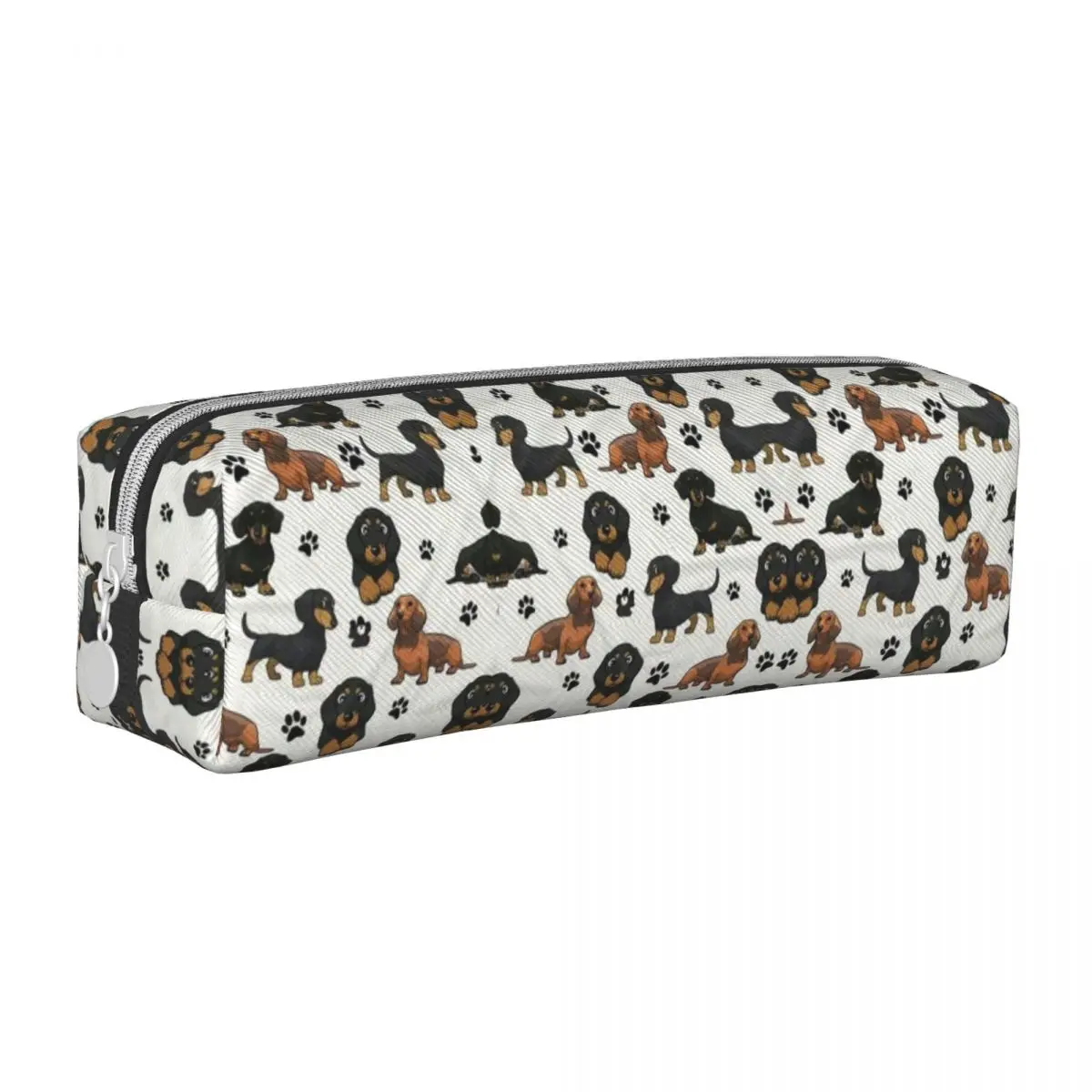 Dachshund Dog Cartoons Cute Pencil Case Fun Pen Bag Student Large Storage Students School Gift Pencil Box