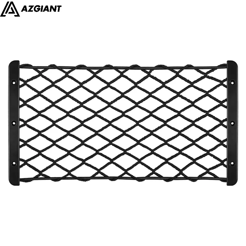 Universal Car Back Rear Mesh Trunk Seat Elastic String Net Self-tapping screws Storage Pocket Cage Auto Organizer Seat Back Bag