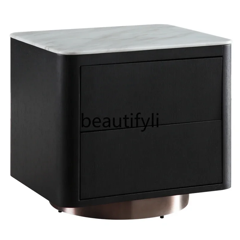 

Side model room storage cabinet marble bedside table