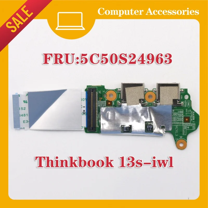 

Новый кабель с кнопкой питания USB-порта для lenovo thinkbook 13s-iwl 5C50S24963