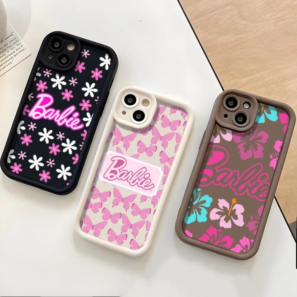 Barbie Cartoon Phone Case For iPhone 15 14 12 11 13 PRO MAX Plus X XS XR Soft TPU Back Cover