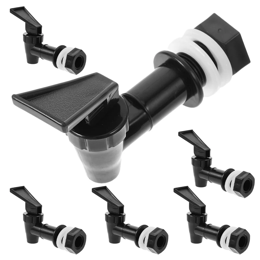 

6Pcs Plastic Water Spigot for Drinks Dispenser Reusable Faucet Replacement Fit Water Bucket Beverage Container Coolant Kettle