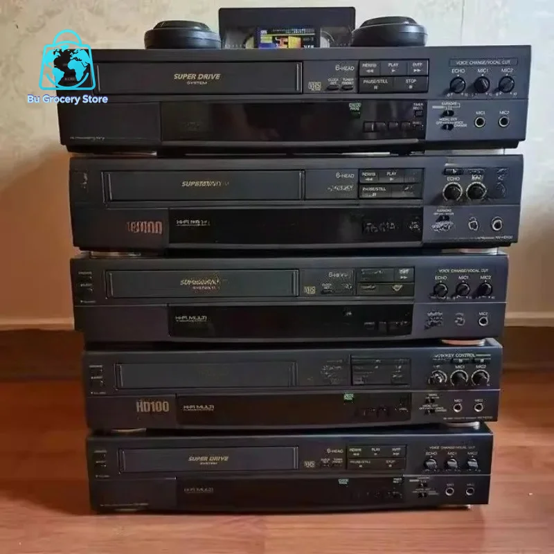 Винтажный видеомагнитофон VHS, модели HD100 и HD82 с 6 головками, Hi-Fi стерео, классическое оборудование для домашнего кинотеатра