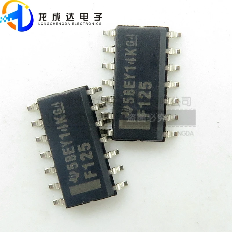 

20pcs original new SN74F125DR screen printing F125 SOP14 3.9mm logic chip IC