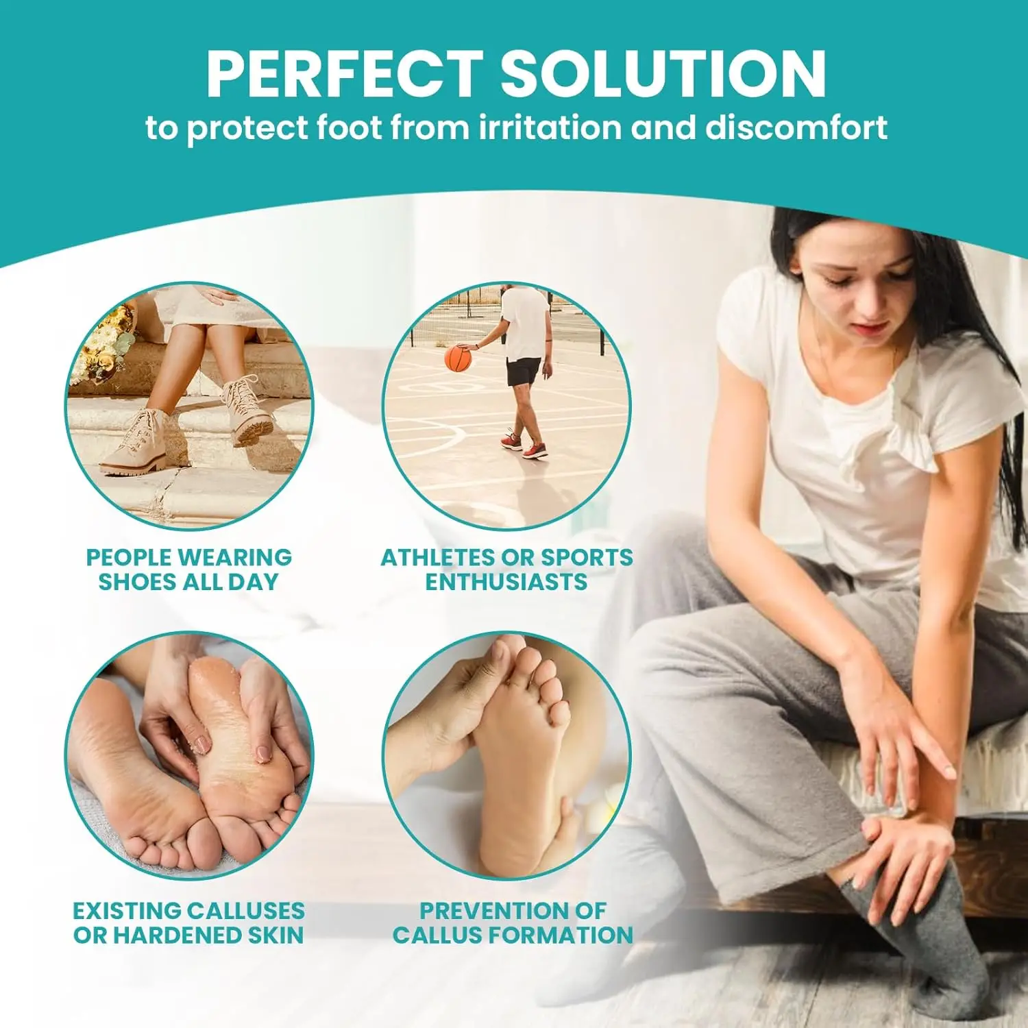 

10Pcs 4 Shapes Moleskin Adhesive Pads Blister Prevention Strips Mole Skin Tape Sticker Feet Heel Shoes Padding Prevent Friction