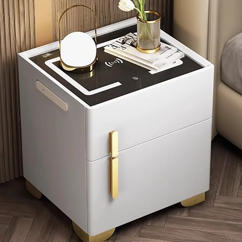 Storage Bedroom Nightstand Modern Minimalist Luxury European Nightstand Drawer Aesthetic Comodini Camera Da Letto Furniture