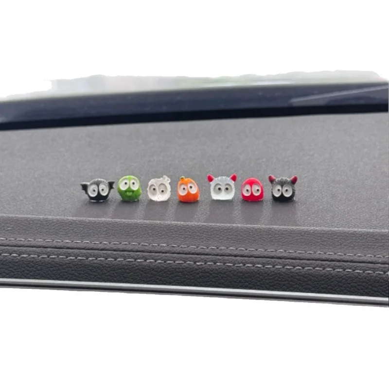 8PCS Trick Or Treat Series Automobile Decorative Ornament Car Mounted Creative Ornaments Car Center Console Screens Decorations