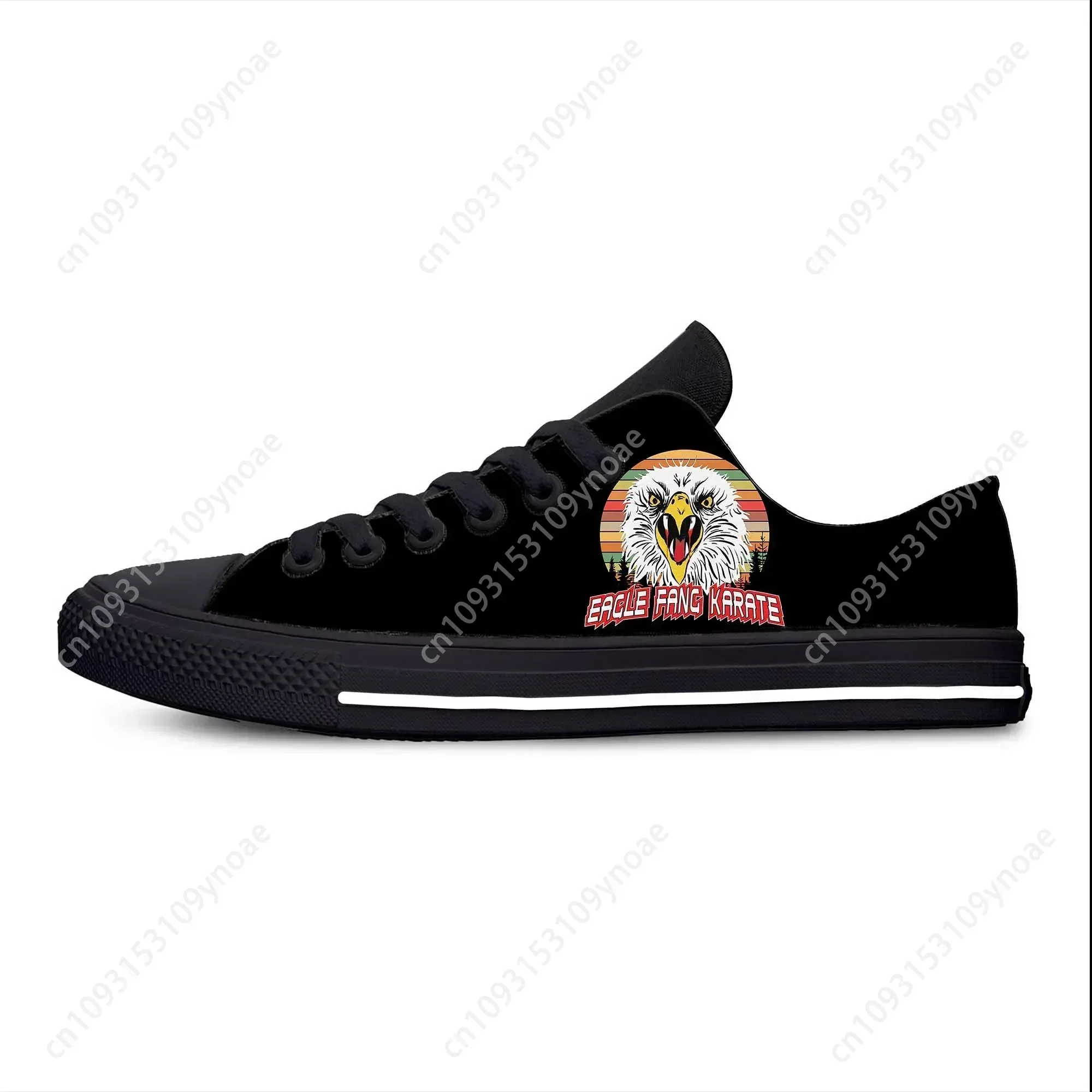 Kai Karate Anime Cartoon Fang Fashion Cobra Eagle Casual Cloth Shoes Low Top Comfortable Breathable  Men Women Sneakers