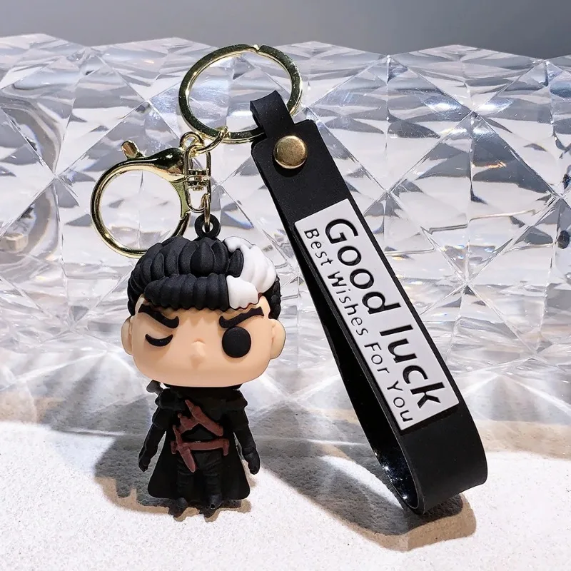 Amine Berserk Keychain Guts Berserk Figure Griffith Action Figure Model Cartoon Bag Doll Pendant Toys Gifts