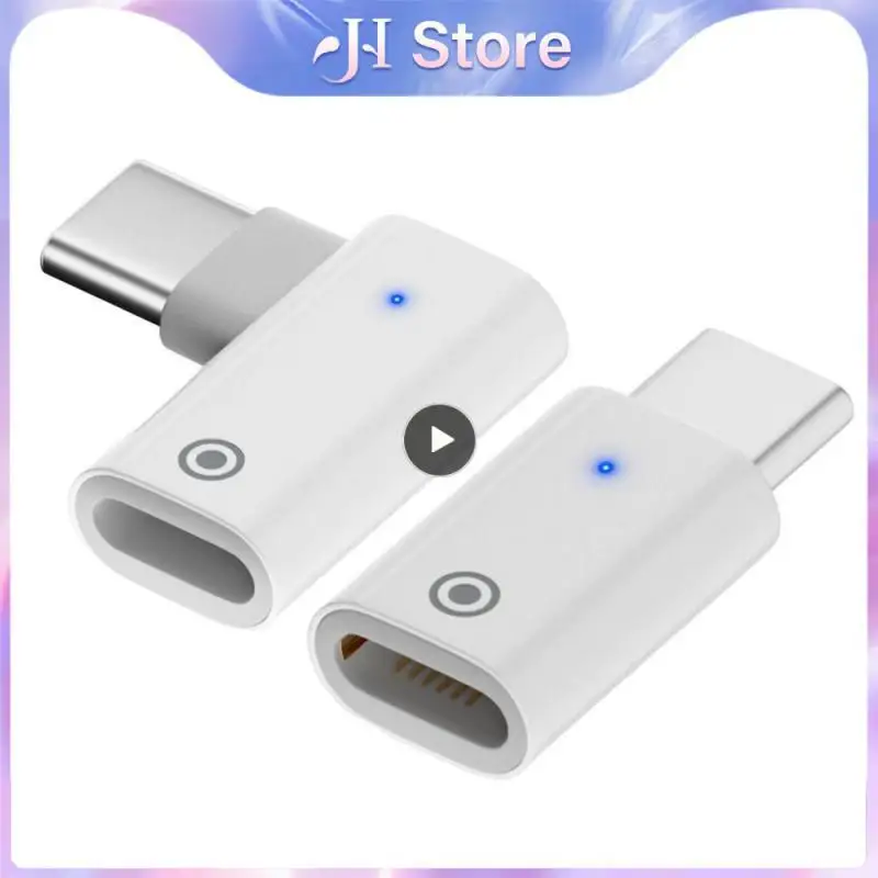 표시등이 있는 스트레이트 헤드, 평평한 디자인, 휴대용, 실용적인 내구성 휴대폰 액세서리, 충전 변환 헤드