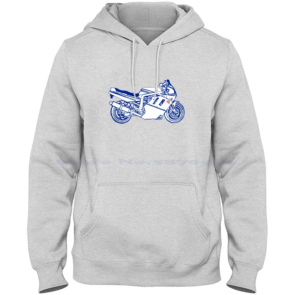 Gsxr 750 100% Cotton Hoodie Old Motorcycle School 750 Sportbike Gsxr