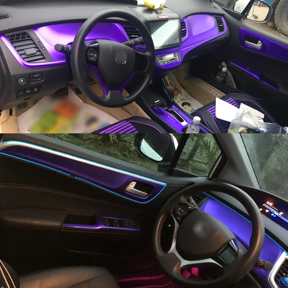 

Car-Styling Carbon Fiber Car Interior Center Console Color Change Molding Sticker Decals For Honda Jade 2013-2020
