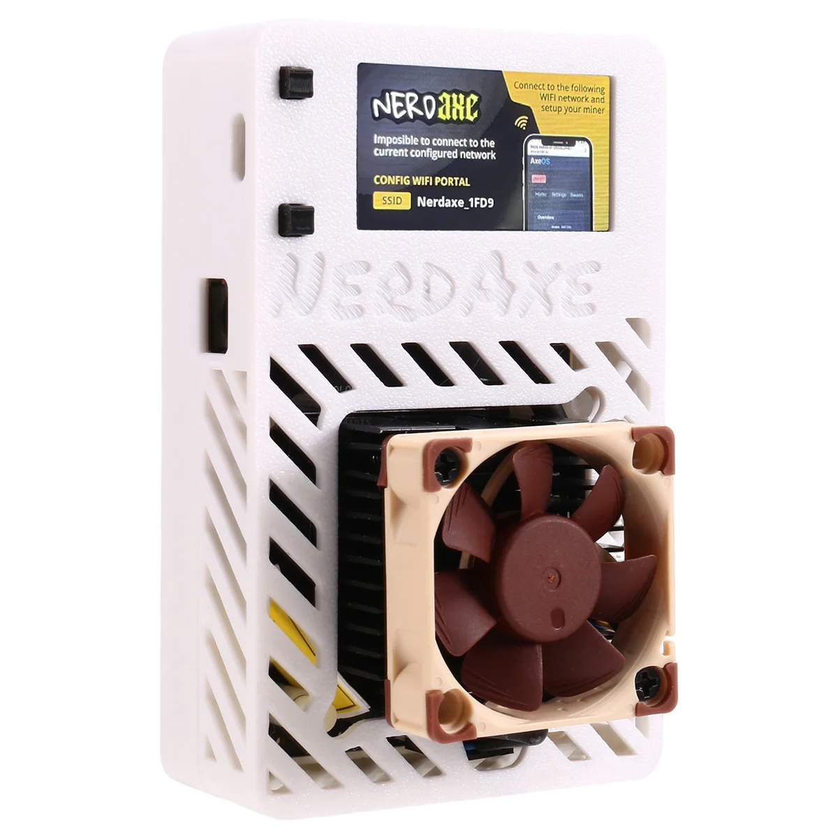 

N33R_NerdAxe Miner Bitaxe 500Gh/S BM1366 Miner Super Silent Fan US PLUG