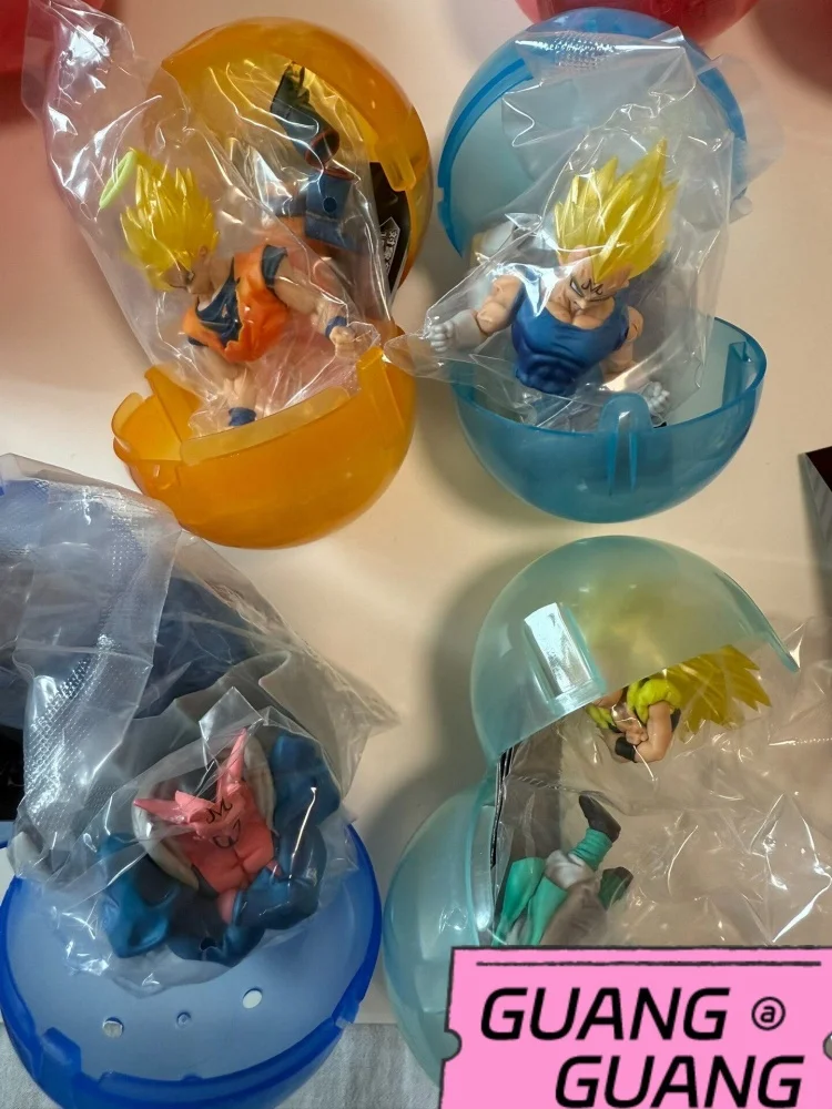 Nuevo Juguete Original Bandai Gashapon, Figura de Anime Real de Dragon Ball 04, Majin Buu Saga, Figura de Colección en Cápsula, Modelo de Adorno, Regalo en Stock