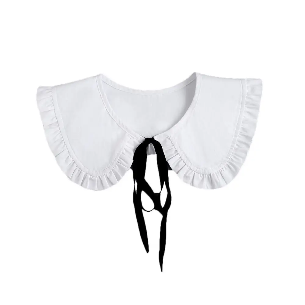 خمر الدانتيل يصل طية صدر السترة وهمية طوق البتلة انفصال انفصال قميص عباءة الياقات كاذبة وهمية #5