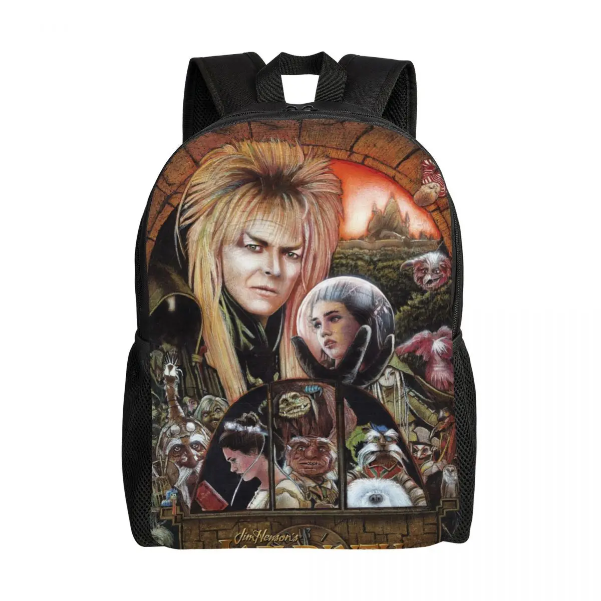 

Fantasy Film Labyrinth Travel Backpack Women Men School Computer Bookbag Jareth The Goblin King College Student Daypack Bags