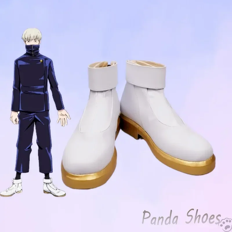 Jujutsu Kaisen Inumaki Toge Cosplay Schuhe Anime Weiße Stiefel Comic Inumaki Toge Cosplay Kostüm Prop Schuhe für Halloween Party