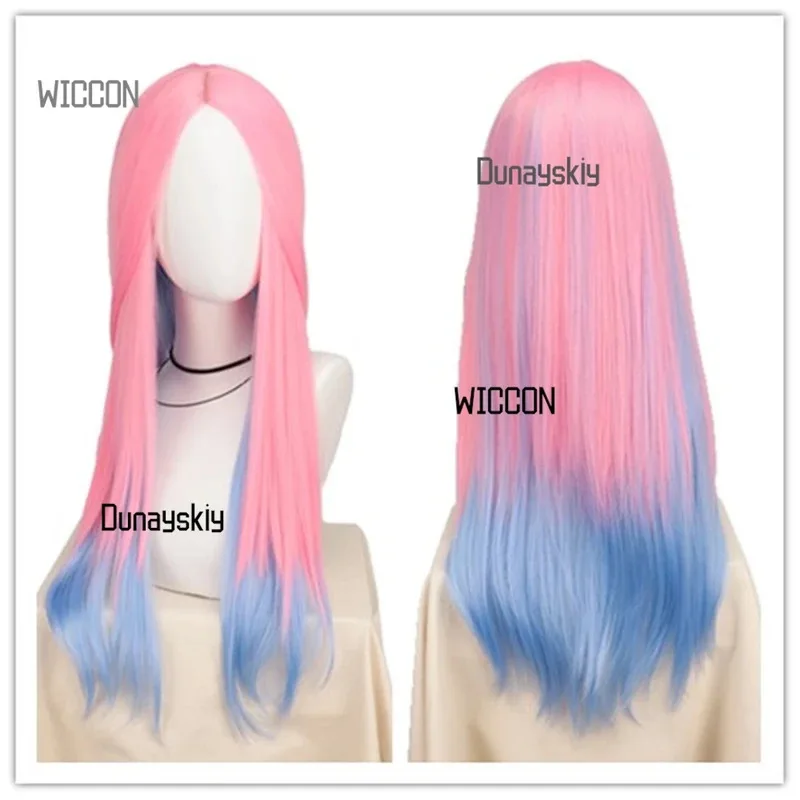 Мизи Косплей Костюм из аниме «Alien Stage», с градиентом от розового до синего до фиолетового парика с бархатной юбкой SERSIN COS!!! !