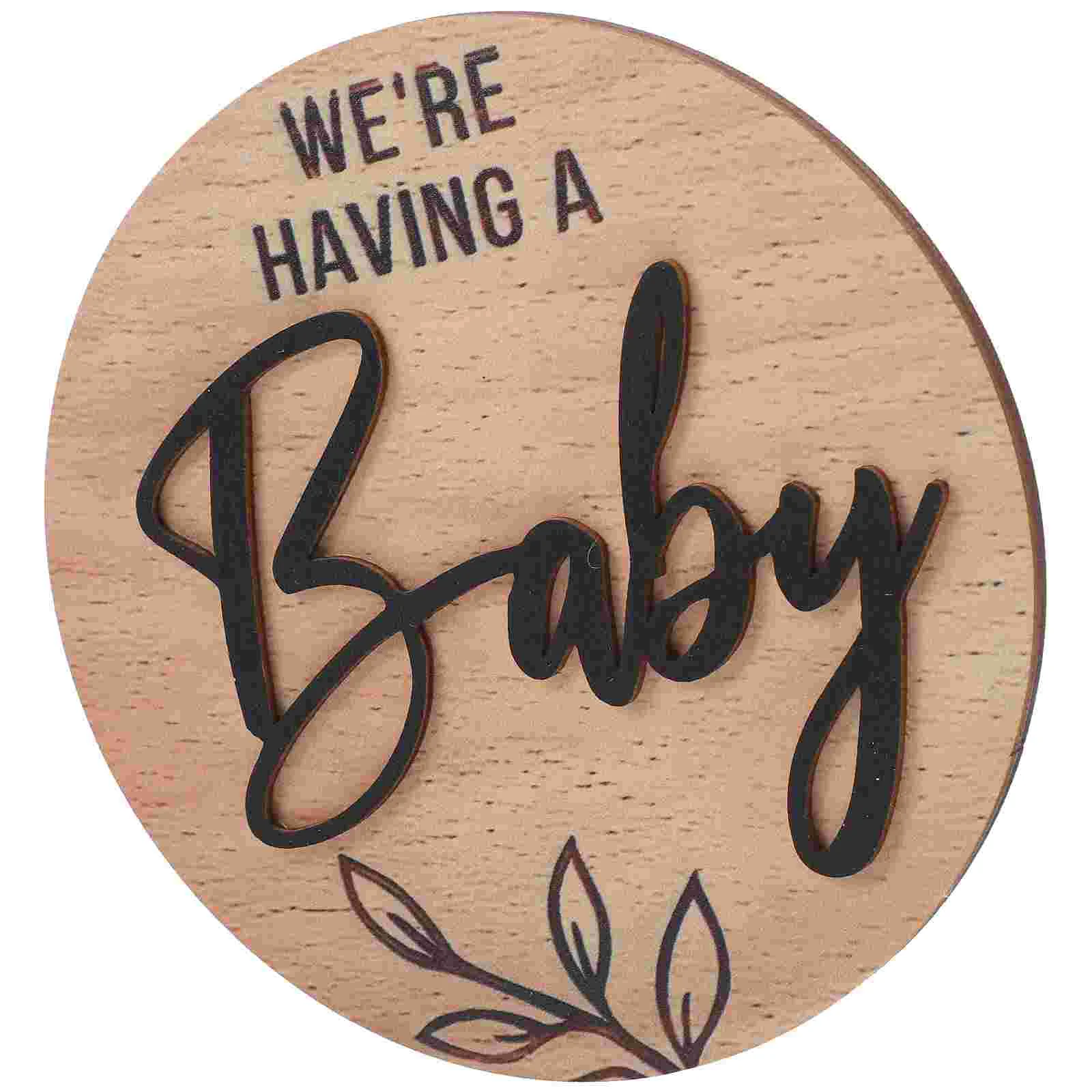 Baby Door Sign Decoration of The Lid Photo Ornaments Birth Announcements For Hospital Newborn