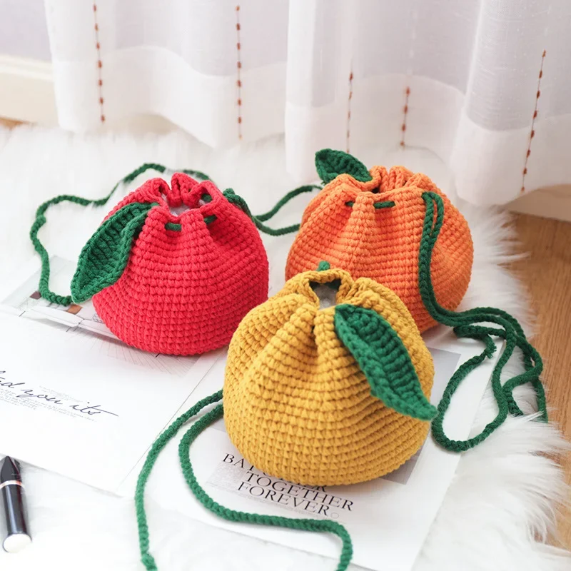 DIY regalo creativo Navidad calabaza mochila hilo enganchado a mano