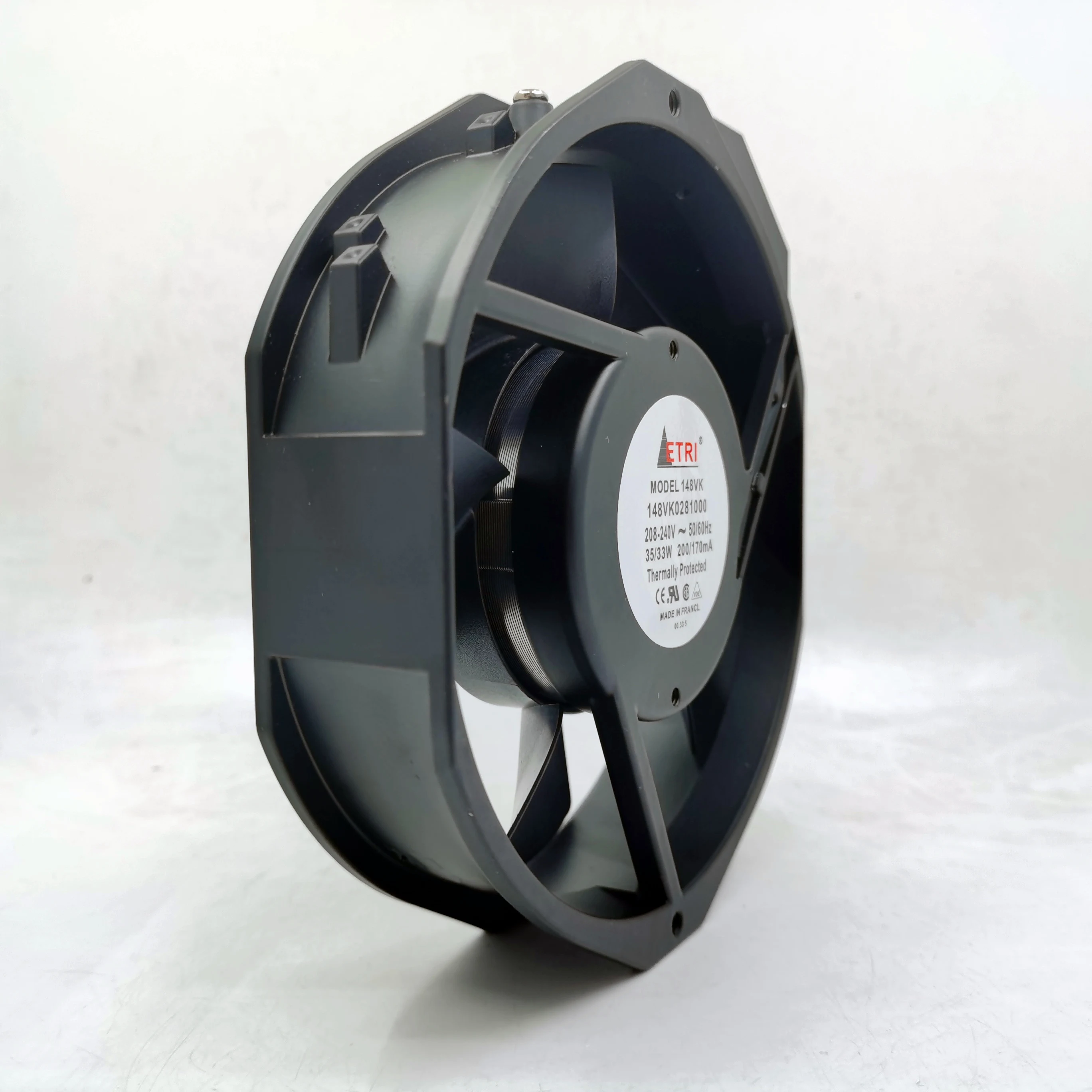 148VK0281000 ETRI 208-240VAC 172*150*38 High Temperature Fan