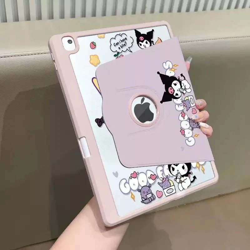 

Kuromi Ipad Case for 2025 11th A16 10th Generation 10.9in Case Cartoon Anime Acrylic Case 20 10.2in Air6 7 Pro 11in Tablet Cover