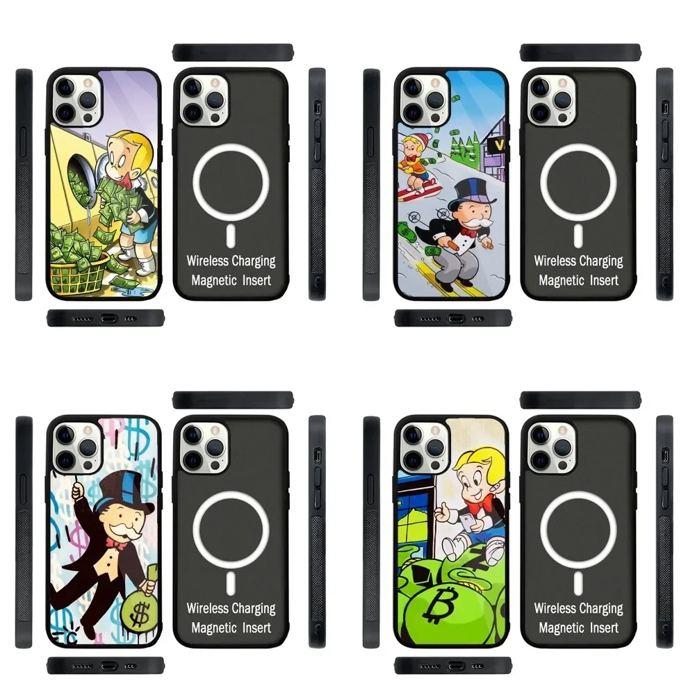 

Cute R-Richie Rich Phone Case Strong Magnetic For IPhone 16,15,14,13,Pro,Max,Plus,11,12,Mini For Magsafe Wireless Charging