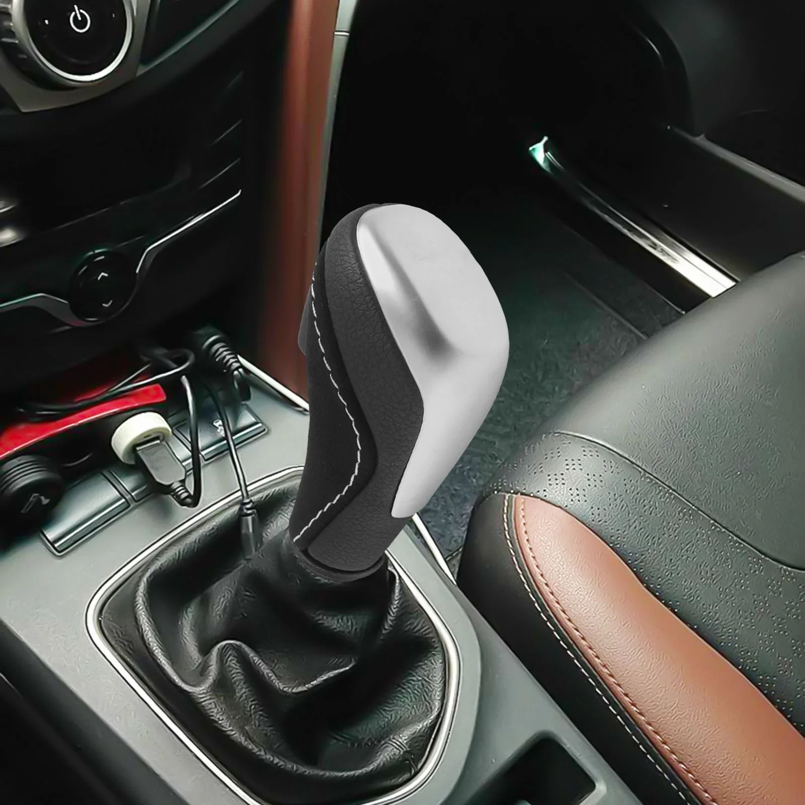 

Sleek ABS Leather Gear Shift Knob Crafted for Compatibility with Various For BMW Automatic Transmissions Like the 7 Series