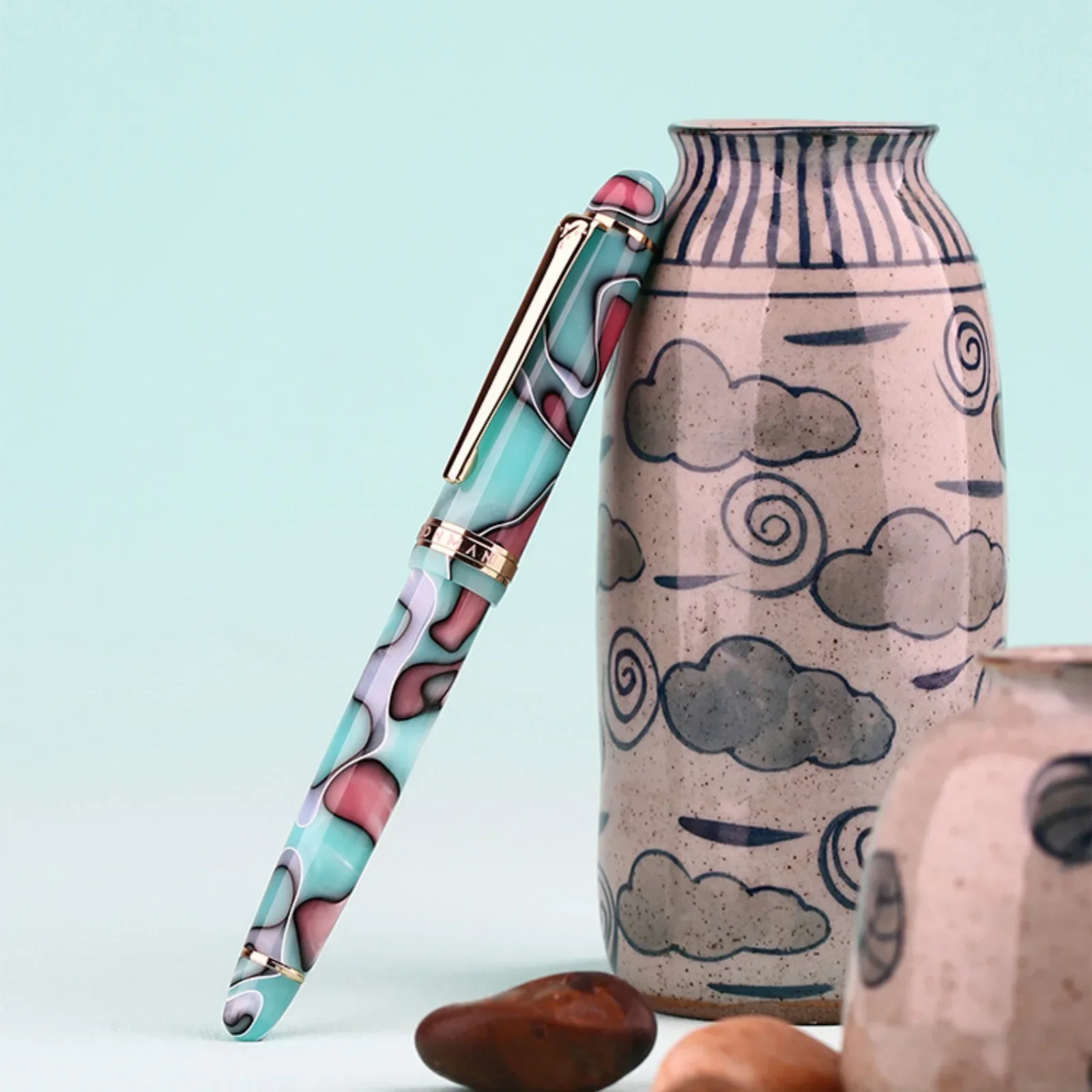 

MAJOHN Camo Series S3 Fountain Pen Colorful Resin Adult Student Calligraphy Pen Learning Stationery Office School Supplies