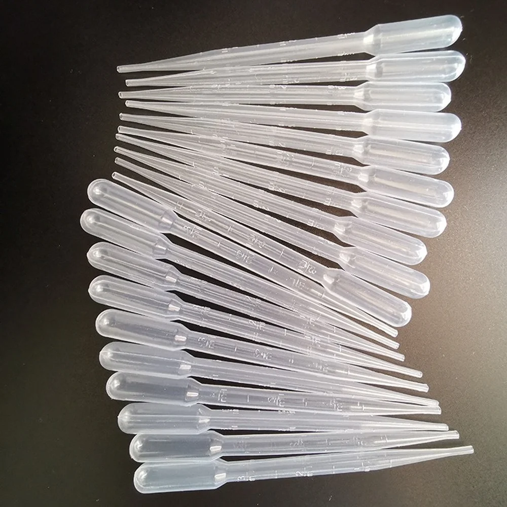 plastico descartavel conta gotas transferencia pipetas graduadas material de experimento de laboratorio de escritorio 100 pcs ml 01