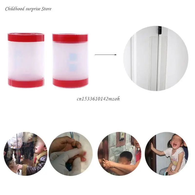 Clear Child Safety Door Hinge Protector Cover Finger Pinch Guard Baby Security f Dropship