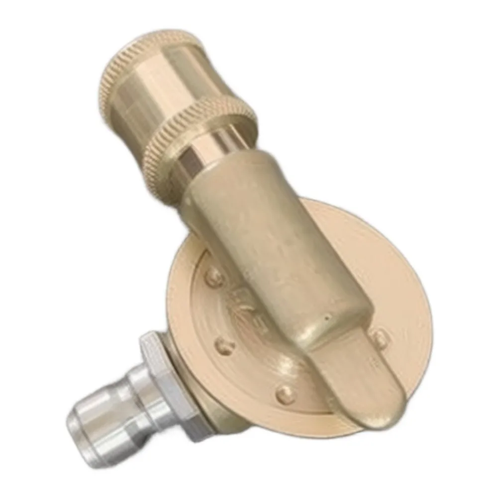 7 Position Brass Quick Connect Coupler for High-Pressure Washer 45 90 120 Degree Rotations for Precision Cleaning Tasks