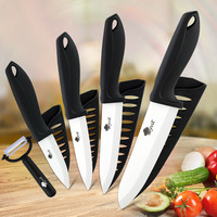 Ceramic Knife Set 3 4 5 6 inch Chef Utility Slicer Paring Ceramic Knives with Peeler Kitchen Knife Zirconia Blade Cooking Cutter